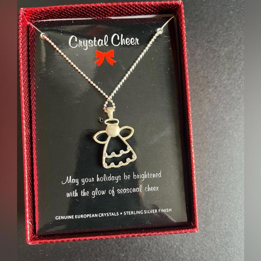 Sterling Silver Angel Pendant Necklace